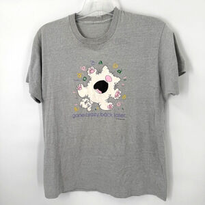 Vintage Jim Benton Cat T Shirt Gone Crazy Back Later Graphic Tee Large 90s